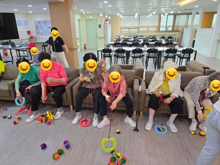 도촌동 주간보호센터 공 낚시 활동