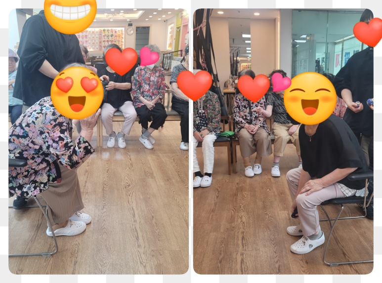 구미동주간보호센터_과녁에 오재미를 던지며 웃음꽃 활짝!활력 가득한 하루